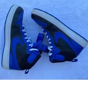 Nike Boys Court Borough Mid 2 DM8872-001 Blue Basketball Shoes Sneaker Size 7Y